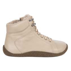 Dámské barefoot boty zateplené merino vlnou 0769W beige 