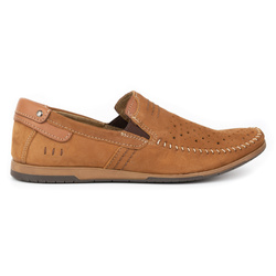 Pánské kožené mokasíny 876 summer camel