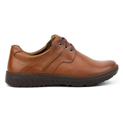 Pánská kožená obuv Casual 923K brown