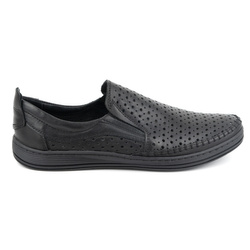 Pánské letní ažurové mokasíny 590MP BLACK