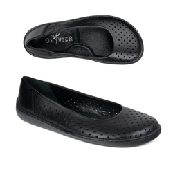 BAREFOOT Dámské nazouvací lodičky 1771POL černé perforované