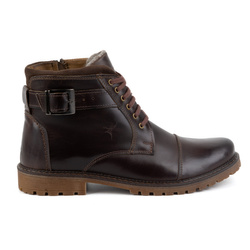 Pánské zimní boty Šněrovací boty 136GT dark brown