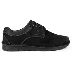Pánská kožená obuv 13/3 black nubuck