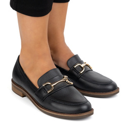 Dámské kožené lodičky 1510EX černé