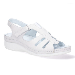 Pollonus dámské kožené sandály bílé 5-1304-011