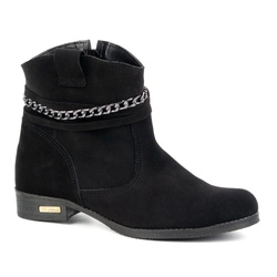 Dámské semišové zateplené boty Luna black