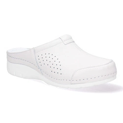 Dámské kožené žabky Pollonus white 5-1401-018