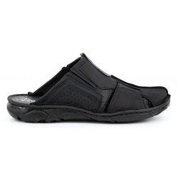 Pánské kožené žabky 312 black