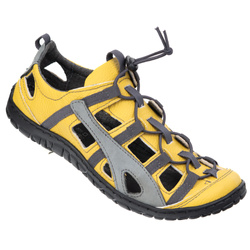 Pánská prodyšná kožená cyklistická obuv 262KZ žlutá