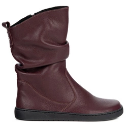 BAREFOOT dámské zateplené kožené boty Freja Polish black