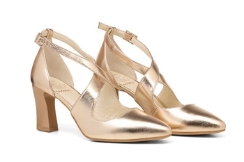 Lodičky na jehlovém podpatku platinové Iga