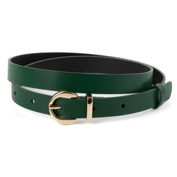 Dámský kožený pásek D135.2 Lahvově zelený
