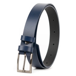 Dětský pásek k přijímání námořnická modrá přírodní kůže