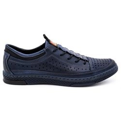 Pánská kožená obuv K22P navy blue