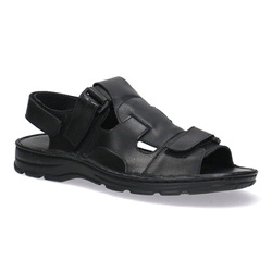 Pollonus Pánské kožené sandály 6-0749-004 Black
