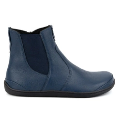 Dámské boty barefoot zateplené zipem 1263 navy blue