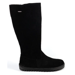 Dámské barefoot kožené boty Olivier Hazel black velur