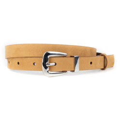 Dámský semišový kožený pásek 9.20 béžový