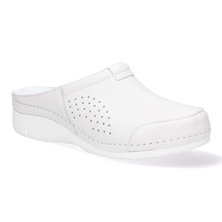 Dámské kožené žabky Pollonus white 5-1401-018