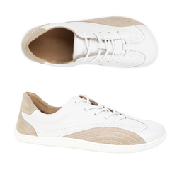 Dámské barefoot kožené polobotky Wasak 0800W white