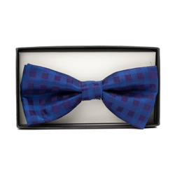 Pánský motýlek s povlakem na polštář Modrý čtvercový vzor V022