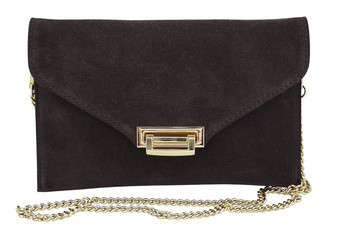 Stylová semišová kabelka Barberinis - Hnědá tmavá