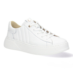 Pollonus dámské kožené polobotky bílé 5-1725-001