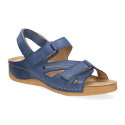 Pollonus Dámské kožené sandály 5-0773-028 Blue