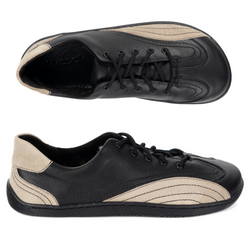 Wasak 0800W dámské barefoot kožené polobotky černé barvy