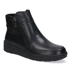 dámské kožené boty černá tvář Pollonus 5-1700-001