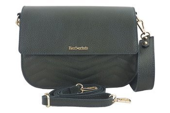 Dámská prošívaná kabelka - postbag - tmavě zelená