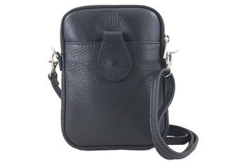 Kožené pouzdro na telefon - černé