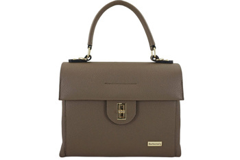 Kufr kožené kabelky - tmavě béžový