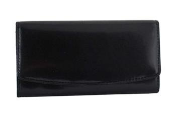Dámská italská kožená peněženka Black