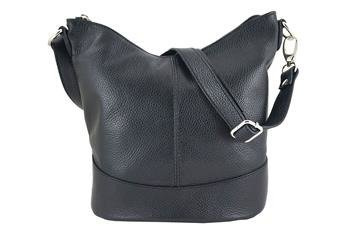 Módní kožená kabelka pro mládež - černá