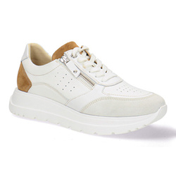 Pollonus dámské kožené polobotky bílé 5-1719-001