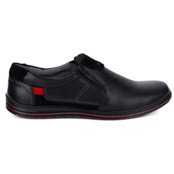 Pánské kožené nazouvací boty POLISH 800K black