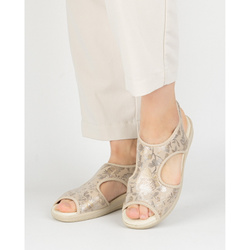 Dámské flexibilní sandály comfooty emma beige glossy