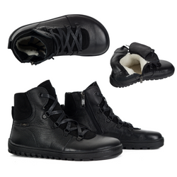 Dámské barefoot boty Madison zateplené přírodní merino vlnou černé