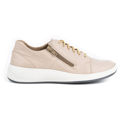 Dámské polobotky kožené 0602W šedé