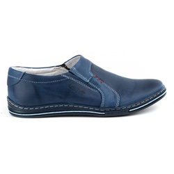 Pánské boty z kůže 334 navy blue