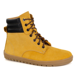 BAREFOOT dámské kožené boty 1796 POL yellow nubuk