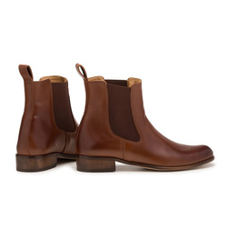 Butdam STW ploché boty kožené velbloudí boty