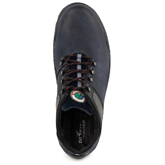 Pánské kožené trekové boty 311GT navy blue