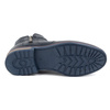 Pánské zateplené zimní kožené boty 887K navy blue