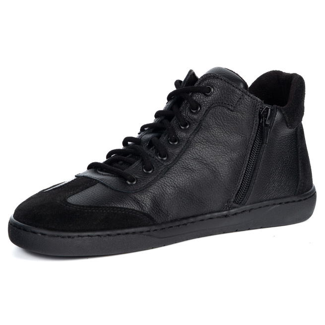Buty barefoot minimalistyczne skórzane WASAK 0802W czarne
