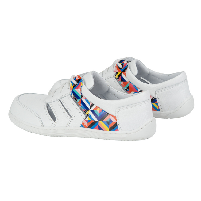 Barefoot dámské kožené minimalistické tenisky Layla OLIVIER white