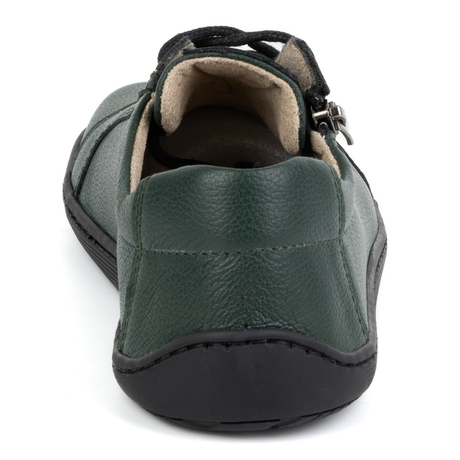 Dámská minimalistická kožená obuv barefoot model 1243 zelená