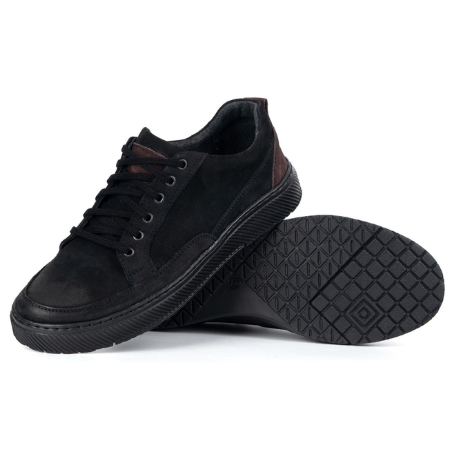 Pánské kožené boty SNEAKERS 950MA black