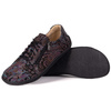 Damskie minimalistyczne buty skórzane barefoot model perforowane 1243 FIOLET ETNICZNY